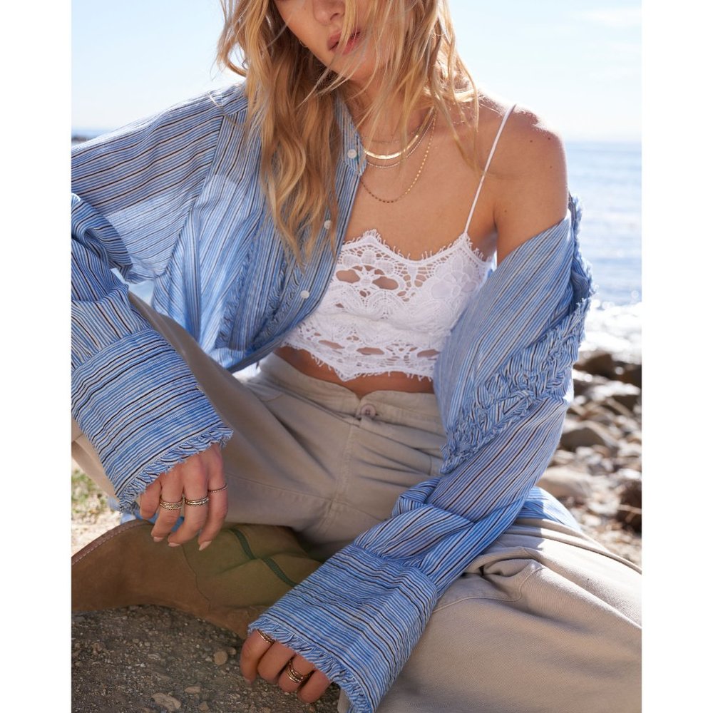 🎉LAST CHANCE🎉 FREE PEOPLE FP One Athena Bralette / White - Picture 5 of 8